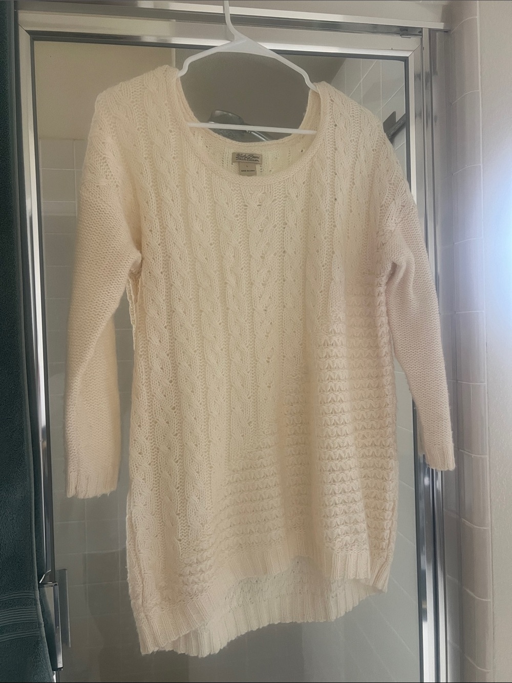 Lucky Brand Cozy Cable-Knit Cream Women’s Sweater